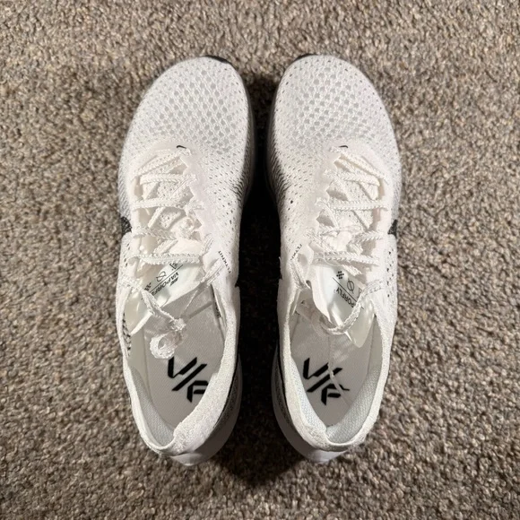 Nike ZoomX Vaporfly 3 White Particle Grey Flyknit Women's 8. Perfect condition! - Picture 5 of 9